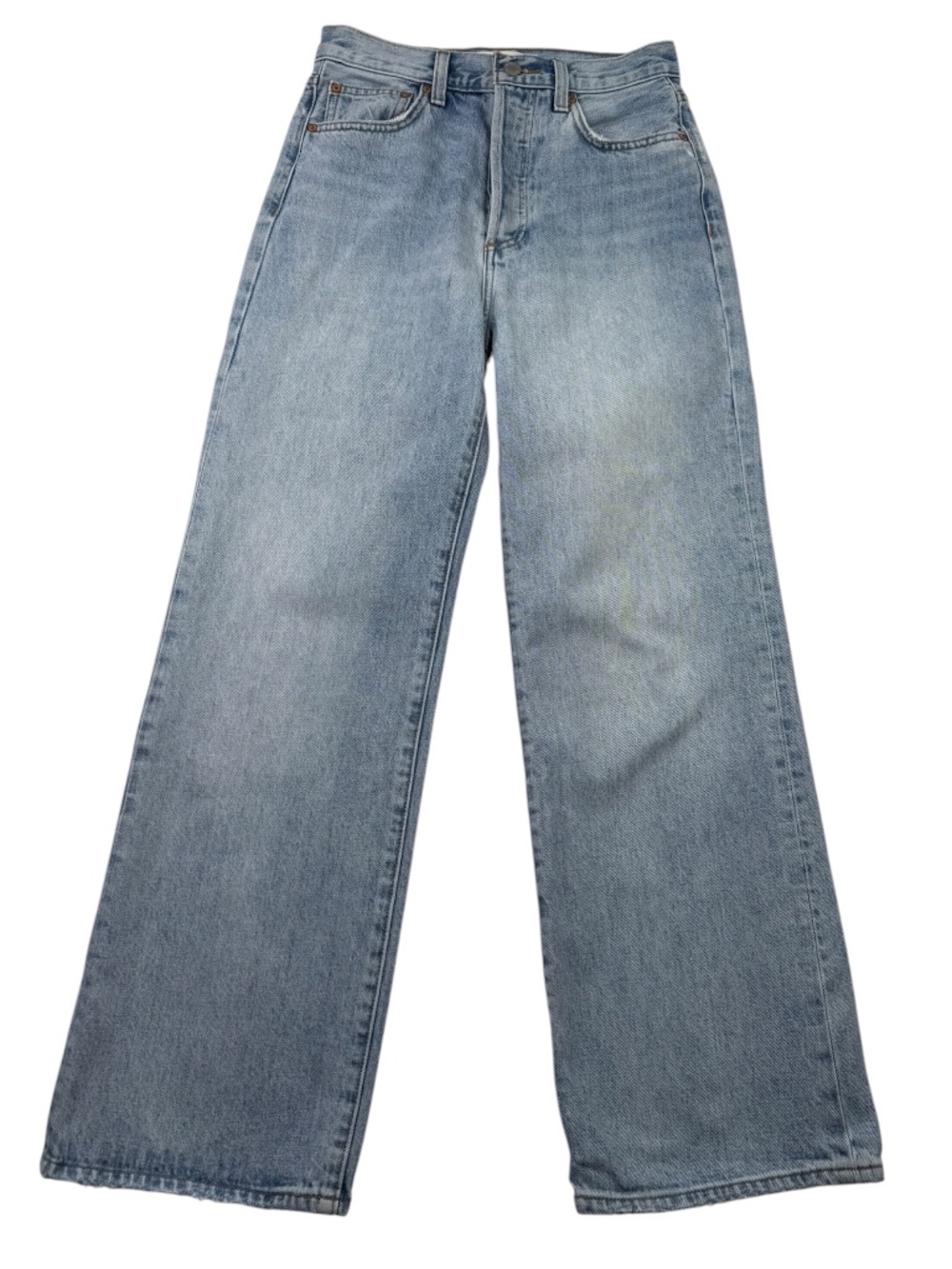 Aritzia Denim Forum The Farrah High Rise Wide Leg Jean 28L